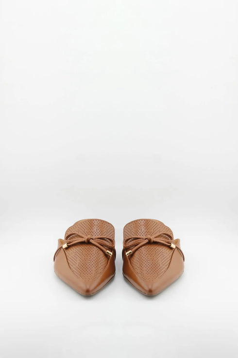 Jorge Bischoff Perforated Pointed-Toe Slip-On Loafer