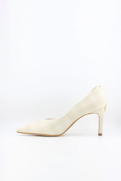 Jorge Bischoff Snake-Embossed Pointed Toe Pumps