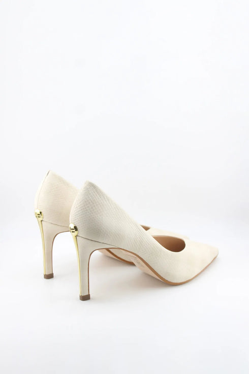 Jorge Bischoff Snake-Embossed Pointed Toe Pumps
