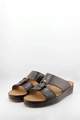 DFC Relax Men Croc-Embossed Slide Sandals