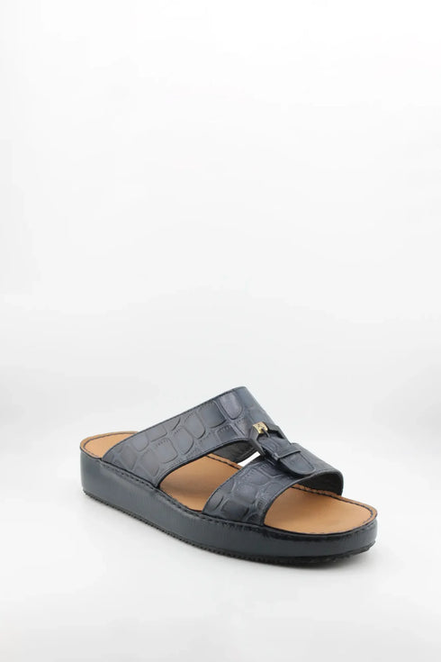 DFC Relax Men Croc-Embossed Slide Sandals