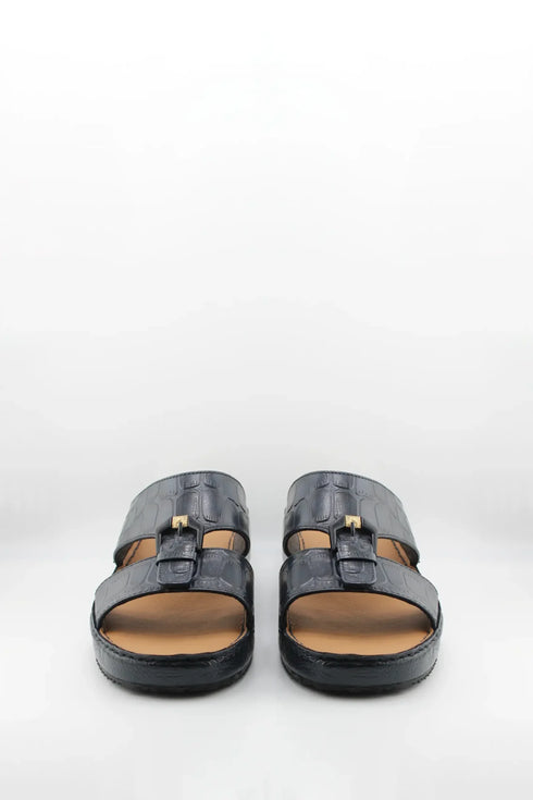 DFC Relax Men Croc-Embossed Slide Sandals