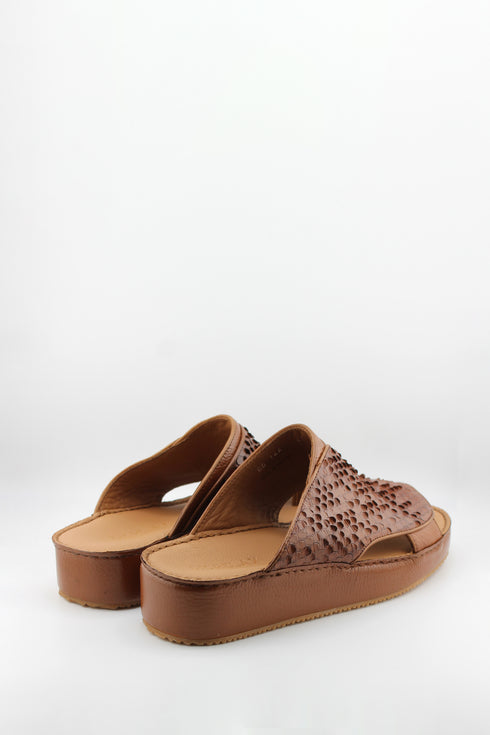 DFC Relax Men Embossed Snake Leather Slide Sandals