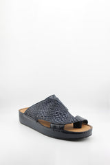 DFC Relax Men Woven Leather Slip-On Sandals