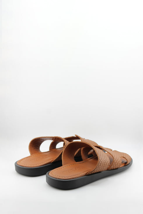 DFC Relax Men Quilted Slip-On Textured Slide Sandals