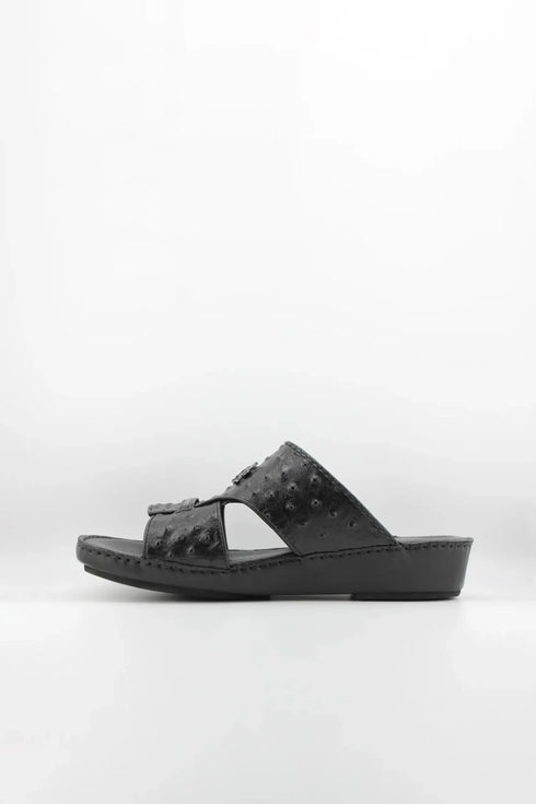DFC Relax Men Embossed Slip-On Leather Sandals