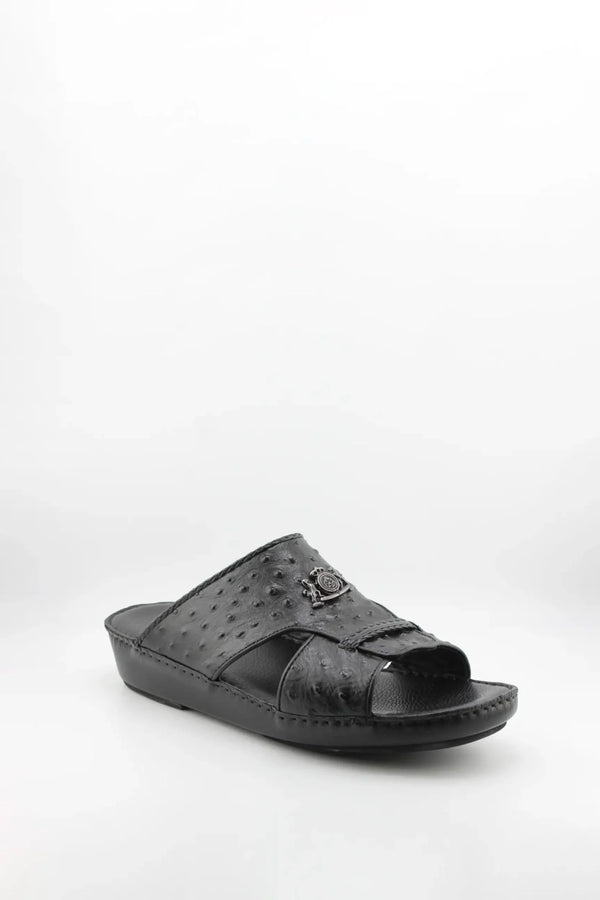DFC Relax Men Embossed Slip-On Leather Sandals