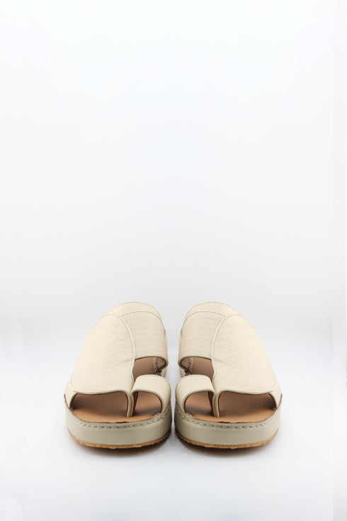 DFC Relax Men Embossed Pyramid Leather Slide Sandals