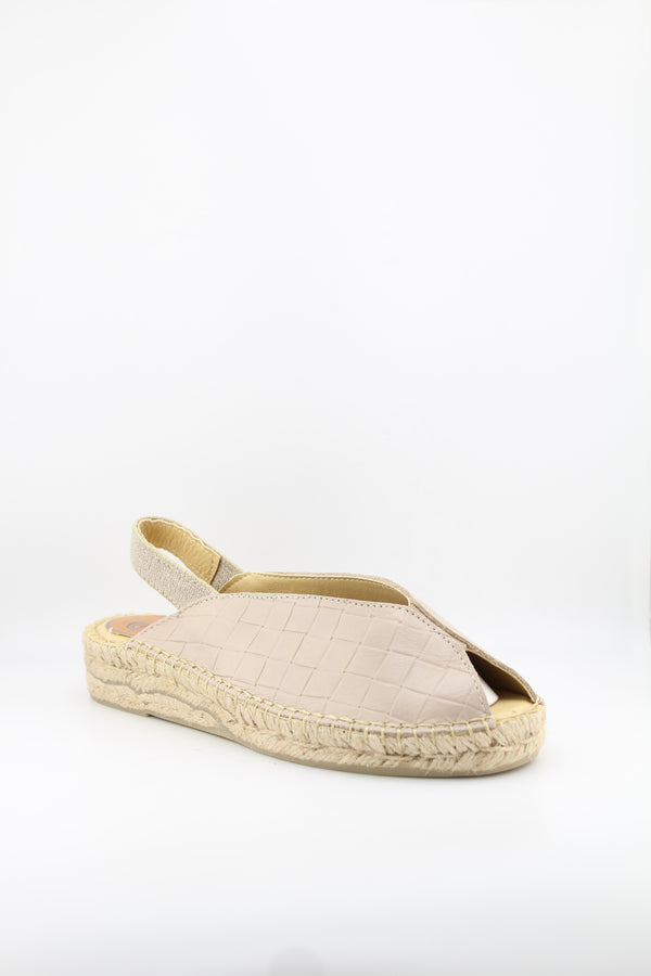 Salvi Calzados Woven Slingback Espadrille Sandals