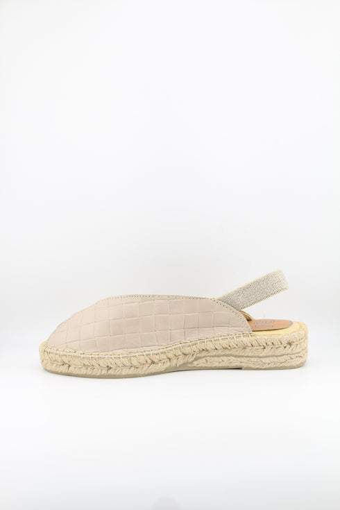 Salvi Calzados Woven Slingback Espadrille Sandals