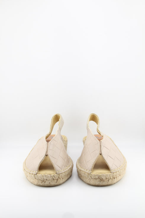 Salvi Calzados Woven Slingback Espadrille Sandals