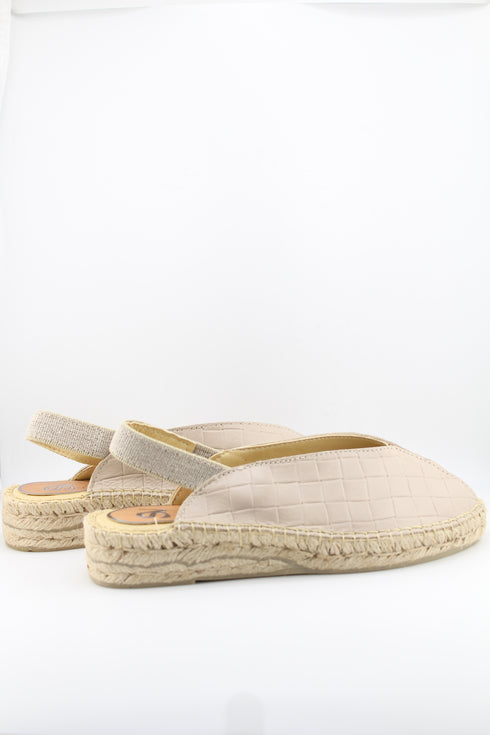 Salvi Calzados Woven Slingback Espadrille Sandals