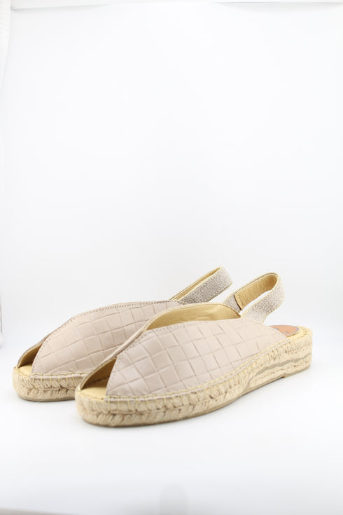 Salvi Calzados Woven Slingback Espadrille Sandals