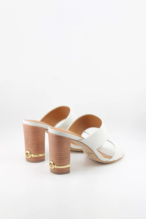 Jorge Bischoff Elegant Two-Strap Block Heel Sandals