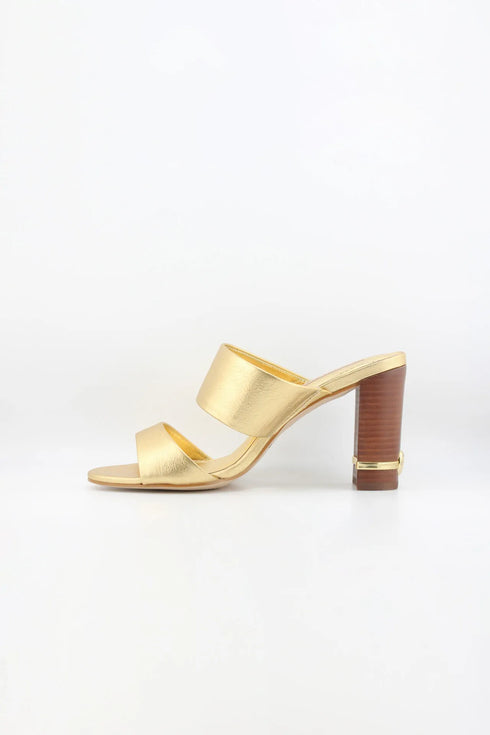 Jorge Bischoff Elegant Two-Strap Block Heel Sandals