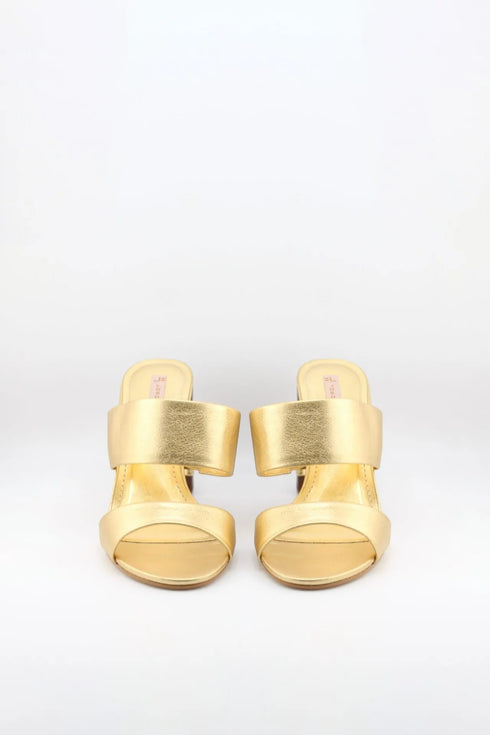 Jorge Bischoff Elegant Two-Strap Block Heel Sandals