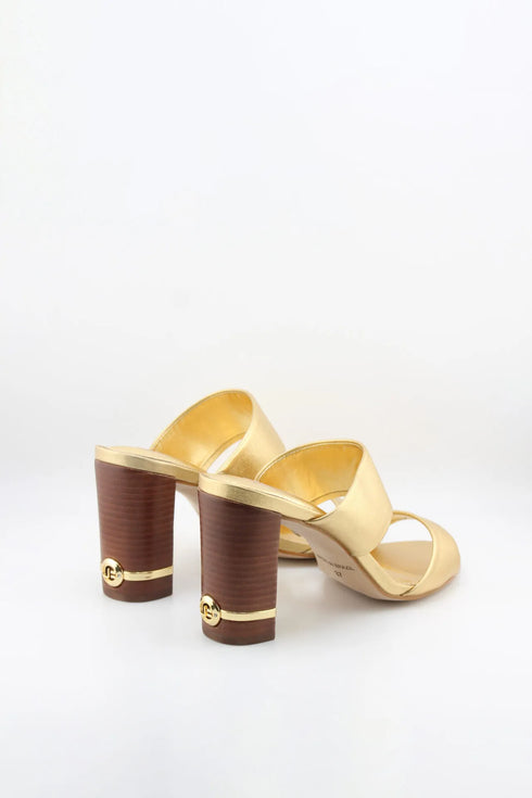 Jorge Bischoff Elegant Two-Strap Block Heel Sandals