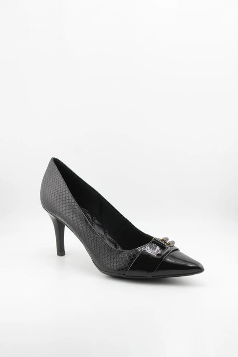 Jorge Bischoff Snakeskin Pattern Pointed Toe Heels