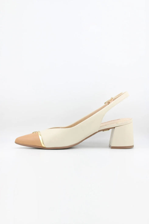 Jorge Bischoff Slingback Block Heel Pointed Pumps
