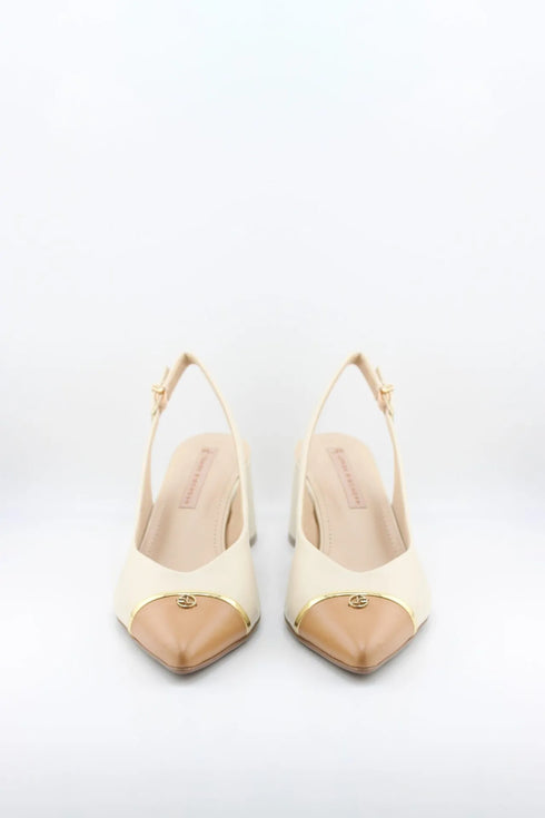 Jorge Bischoff Slingback Block Heel Pointed Pumps