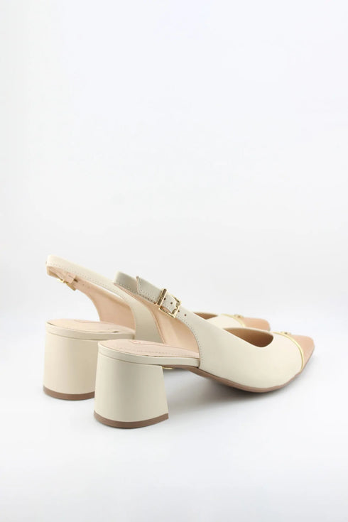 Jorge Bischoff Slingback Block Heel Pointed Pumps