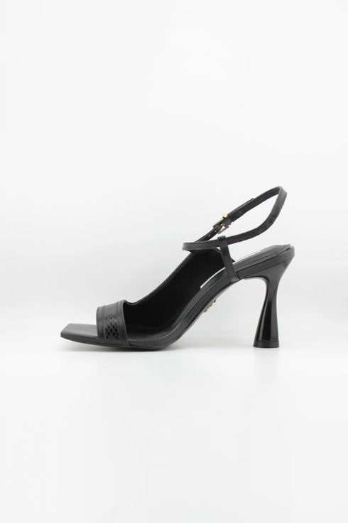 Jorge Bischoff Square-Toe Textured Strappy Heels
