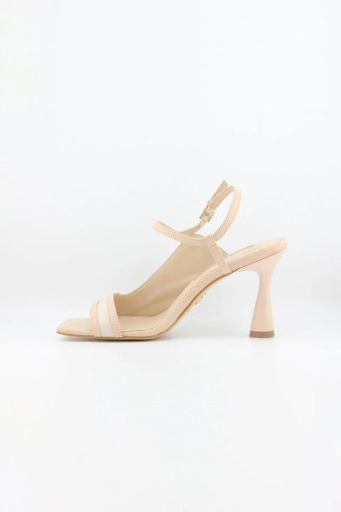 Jorge Bischoff Square-Toe Textured Strappy Heels