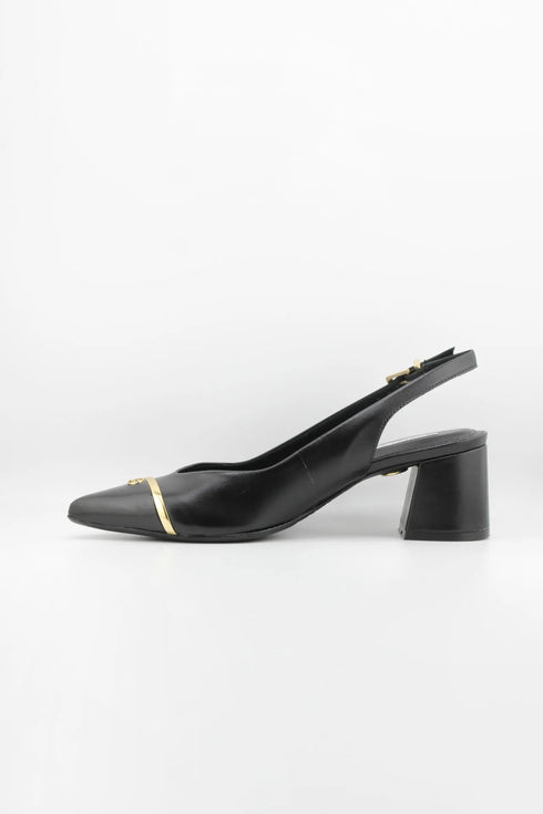 Jorge Bischoff Slingback Block Heel Pointed Pumps
