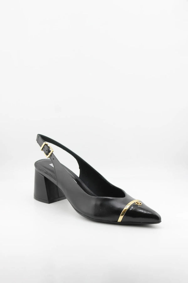 Jorge Bischoff Slingback Block Heel Pointed Pumps