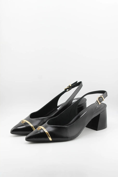 Jorge Bischoff Slingback Block Heel Pointed Pumps