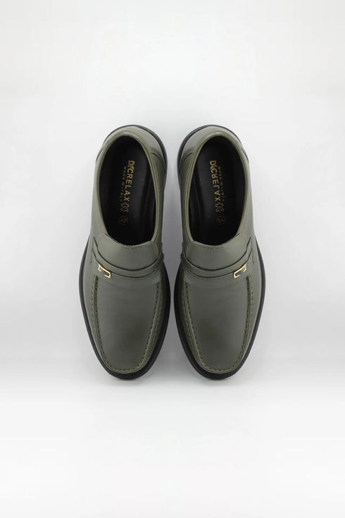 DFC Relax Men Classic Leather Loafer with Buckle