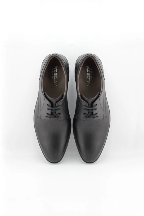 DFC Relax Men Classic Leather Lace-Up Derby Shoes