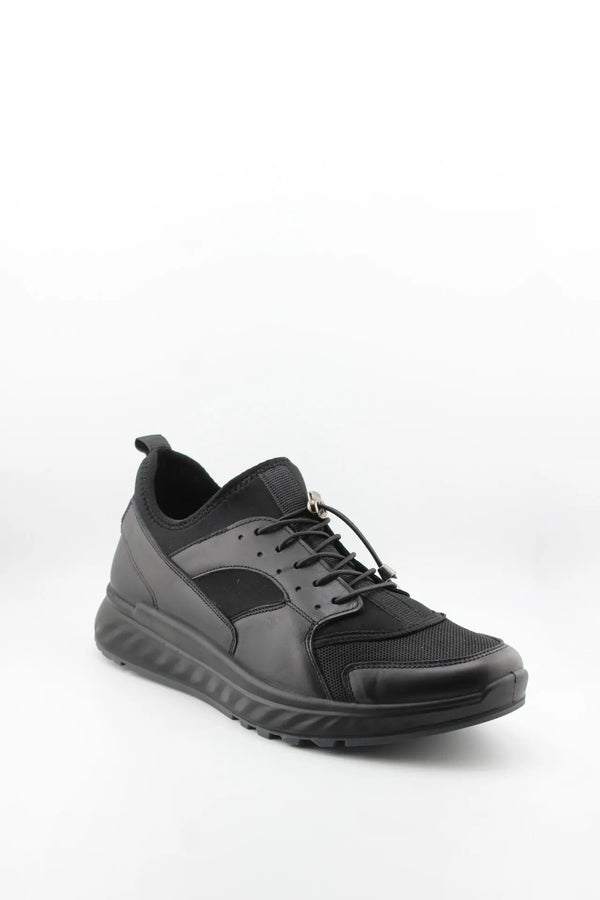 Dfc Relax Men Leather-Panel Mesh Athletic Sneaker