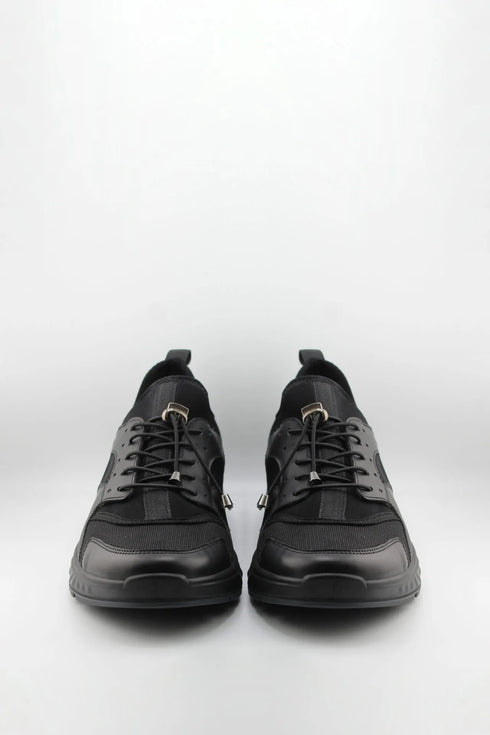 Dfc Relax Men Leather-Panel Mesh Athletic Sneaker