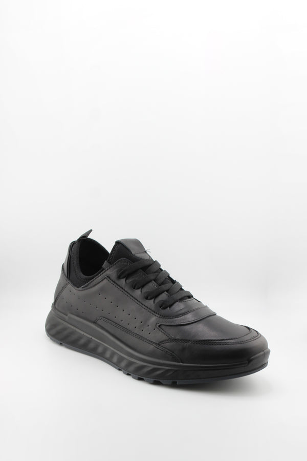 DFC Relax Men Perforated Leather Low-Top Sneakers
