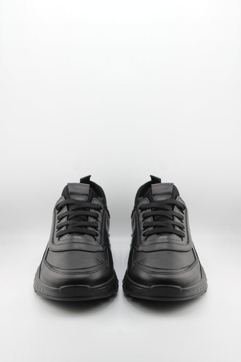 DFC Relax Men Perforated Leather Low-Top Sneakers