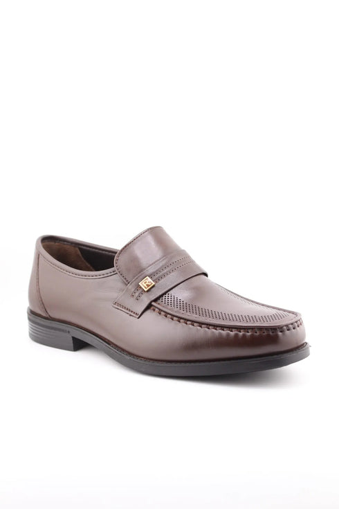 DFC Relax Men Perforated Leather Penny Loafers