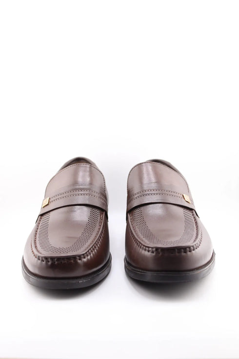 DFC Relax Men Perforated Leather Penny Loafers