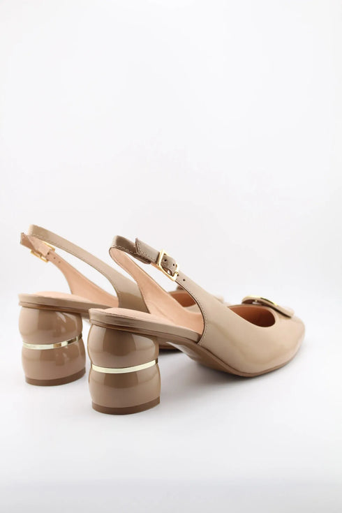 Capelli Rossi Slingback Patent Leather Block Heels