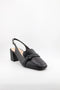 Capelli Rossi Block Heel Textured Slingback Loafers