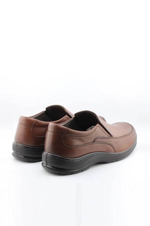 DFC Relax Men Leather Comfort Slip-On with Panel Stitching