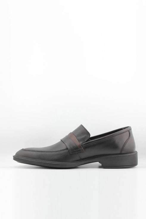 DFC Relax Men's Leather Penny Slip-On with Accent Strap