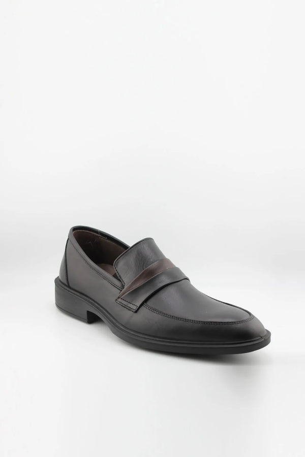 DFC Relax Men's Leather Penny Slip-On with Accent Strap