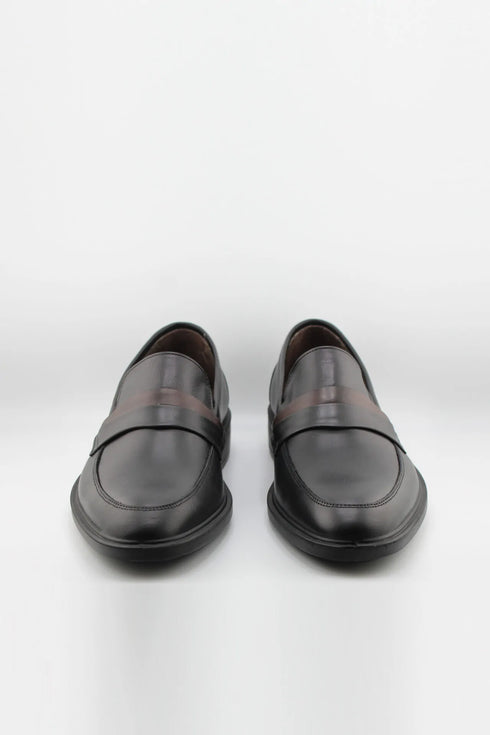 DFC Relax Men's Leather Penny Slip-On with Accent Strap