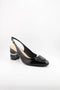 Capelli Rossi Slingback Patent Leather Block Heels