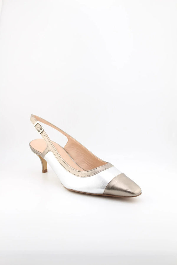 Capelli Rossi Pointed Slingback Kitten Heel Pumps