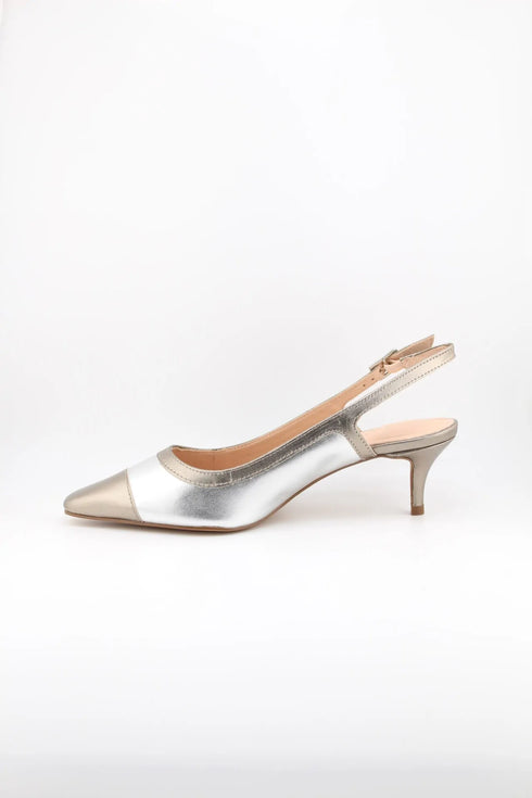 Capelli Rossi Pointed Slingback Kitten Heel Pumps