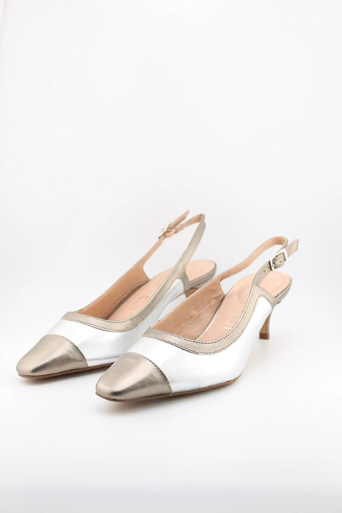 Capelli Rossi Pointed Slingback Kitten Heel Pumps