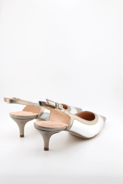 Capelli Rossi Pointed Slingback Kitten Heel Pumps