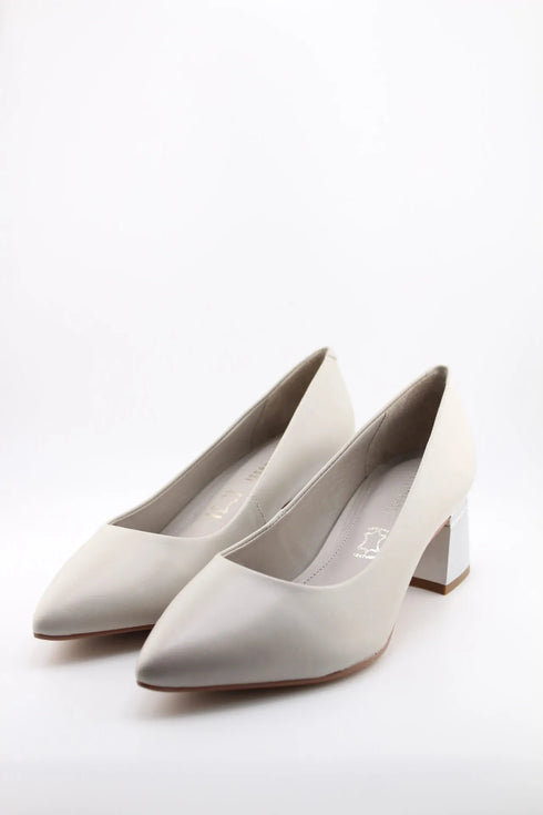 Capelli Rossi Geometric Heel Pointed Toe Pumps